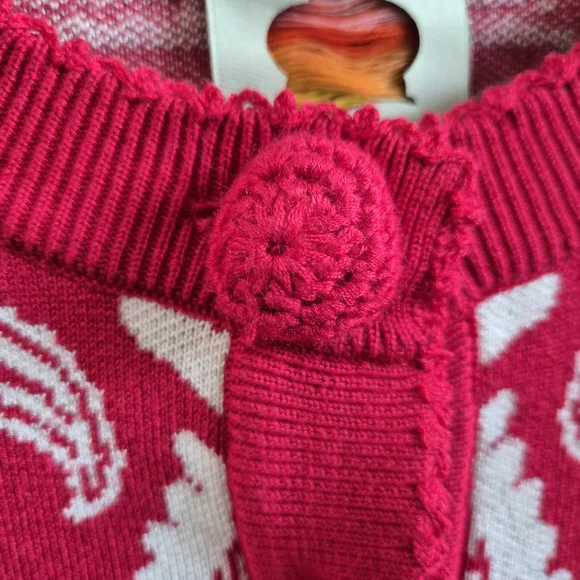 FARM Rio Red Romantic Garden Intarsia Cardigan - Picture 5 of 8